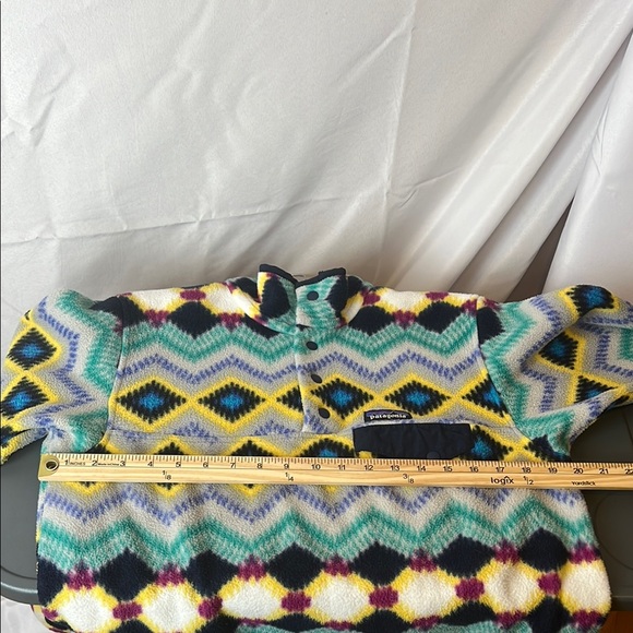 Patagonia Synchilla Snap t Timber Twist Multicolor Fleece Pullover size med - Picture 9 of 9